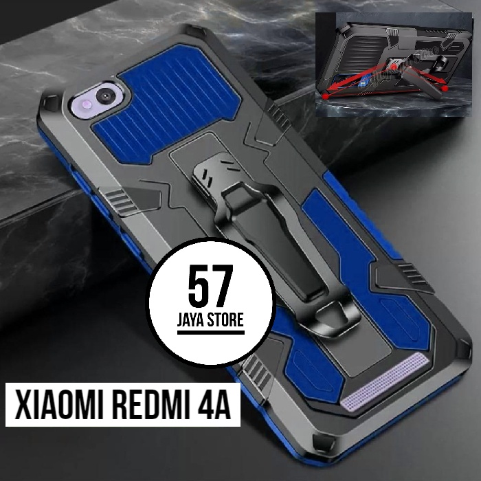 case robot xiaomi redmi 4a new hard case klip silicon standing case armor