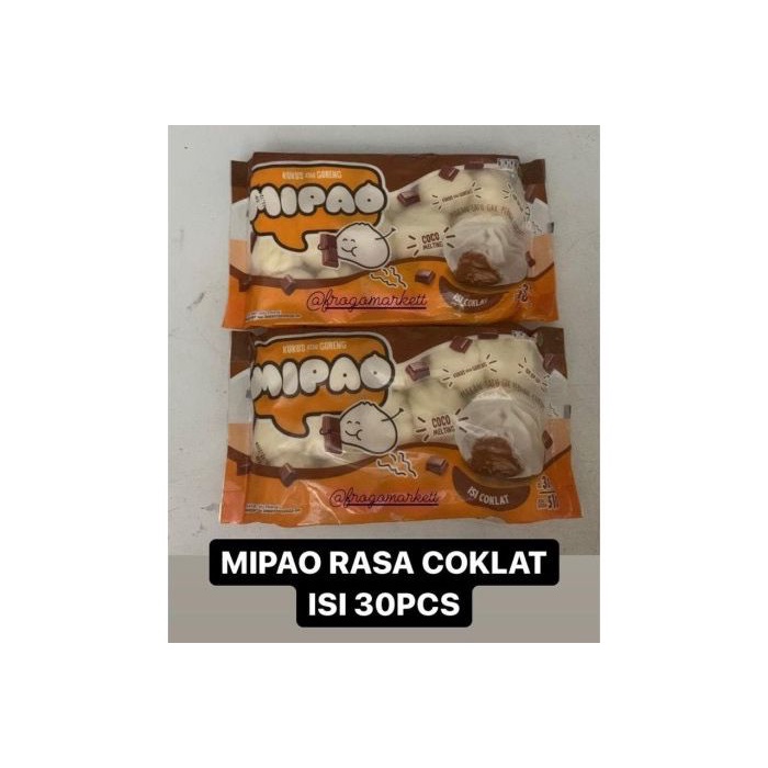 Mipao Mini Pao Rasa Cokelat, Strawberry, Pandan, Vanila 510gr (Isi 30)
