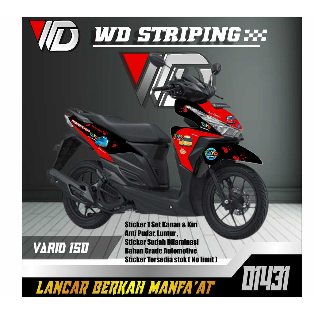01431 STICKER STRIPING SEPEDA MOTOR HONDA VARIO 125 LED