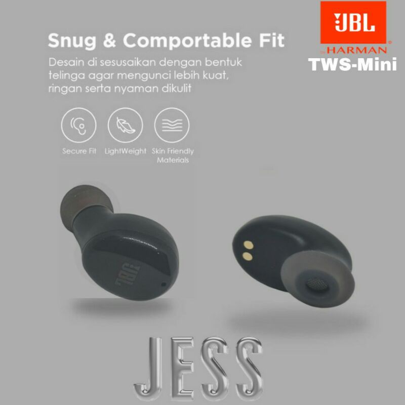 Headset Sport JBL Super Active Lite True Wireless Stereo Sports Earbuds TWS Mini Earphone Bluetooth