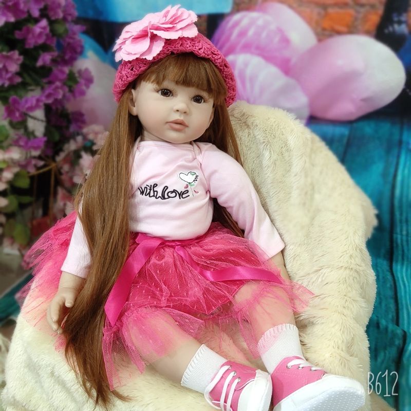 Boneka Bayi REBORN Original Jumbo 60 cm real baby realistis
