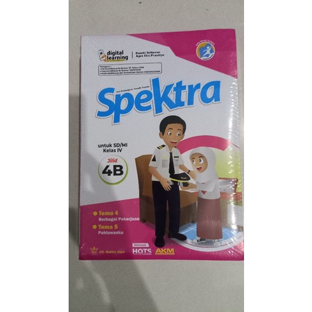 BUKU PELAJARAN SPEKTRA KELAS 4 JILID B -  TEMA 4 S.D 5