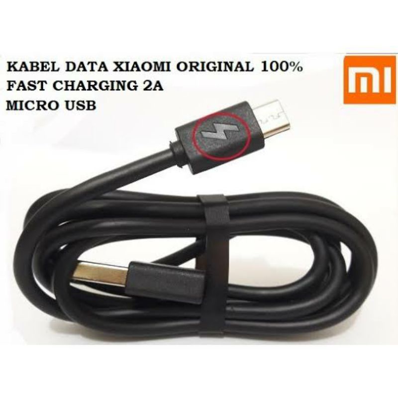 USB kabel data Xiaomi micro/v8 kwalitas original 100%