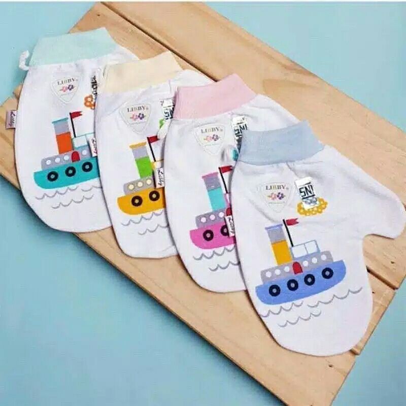 Satuan!!! 1Pc Washlap Mandi Bayi Libby Motif-Washlap Bayi lembut berkualitas-Perlengkapan Baby murah