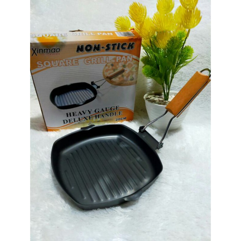 Panci panggang square grill pan 20 cm