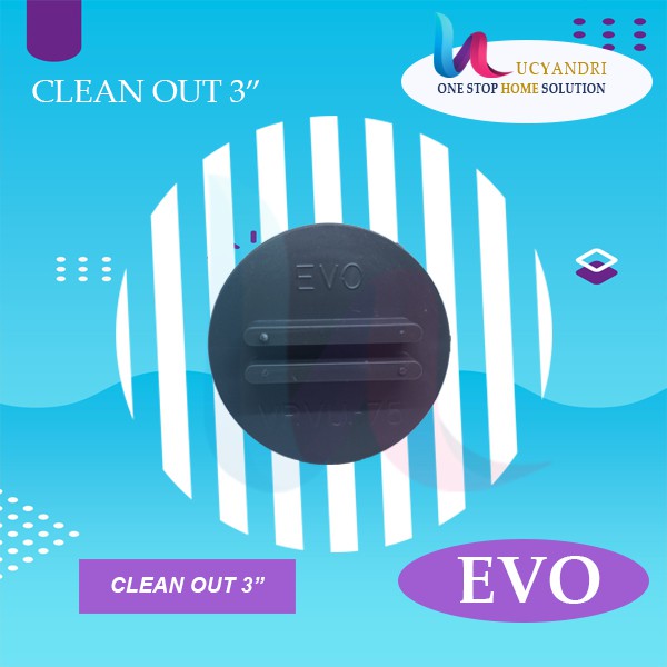 Clean Out 3&quot; inch EVO/CO 3 in Pvc/Tutup Sepiteng/C O/Sepitank/Dop