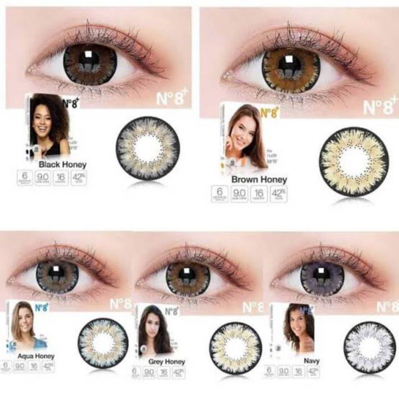 {BISA COD} SOFTLENS ICE N8+ / N.8 PLUS BY EXOTICON NORMAL &amp; MINUS -0.50 SD -2.50