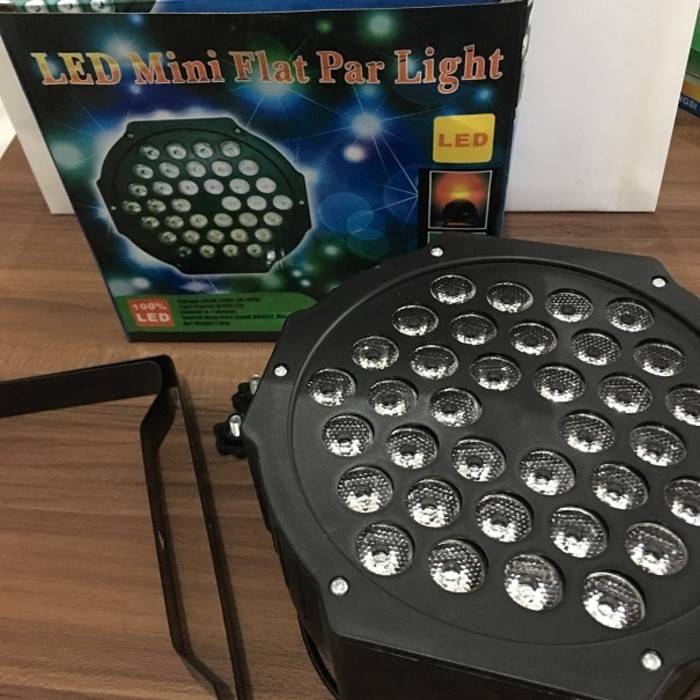 LED Mini Flat PAR LIGHT Sorot Disko Warna Warni XPD36