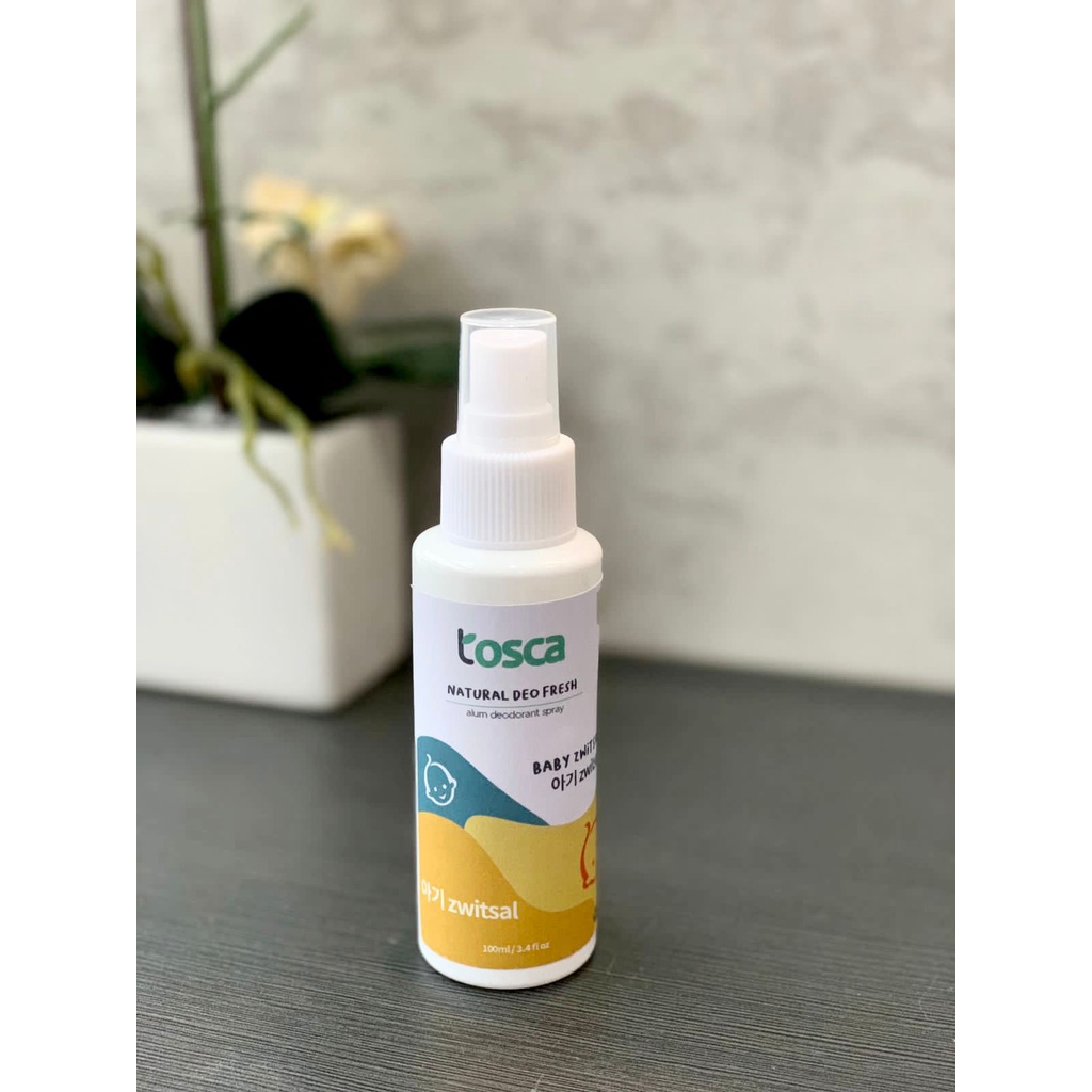 DEODORANT TAWAS TOSCA DEO Spray Natural Fresh 100ml Menghilangkan Keringat Berlebih Di Area Lembabmu  / Natural Deo Fresh 100ml Tosca / Deodoran Spray TawasToaca Penghilang Bau Badan Penghilang Bau Ketiak Alami