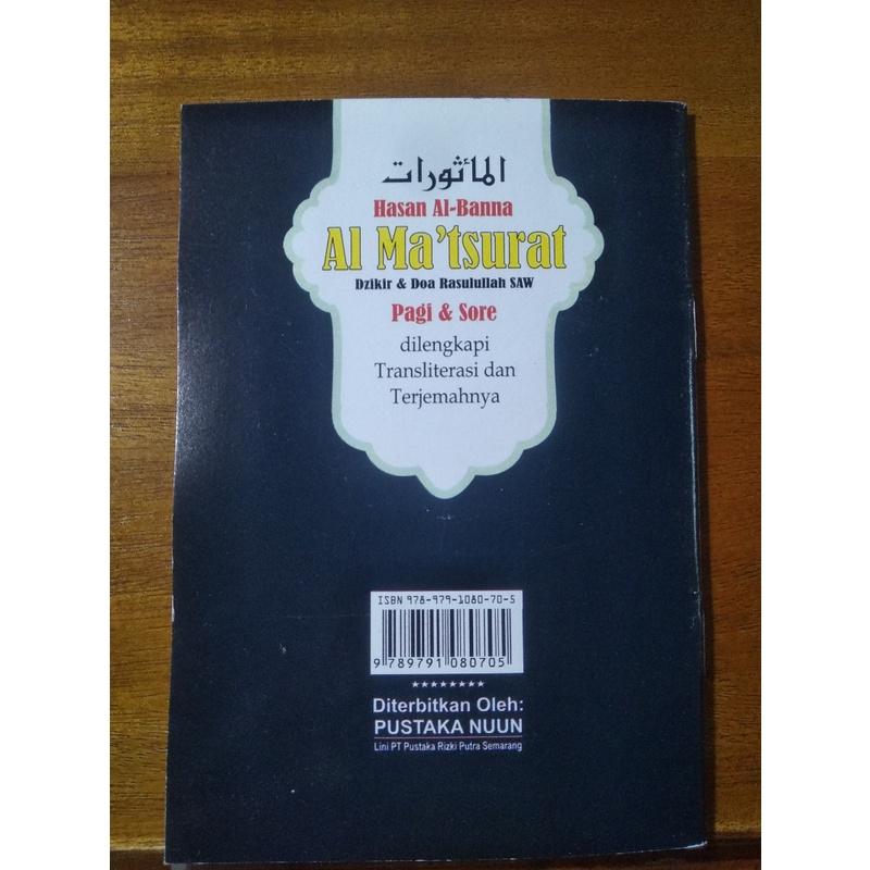 Buku Doa Al Ma'tsurat Kecil Ukuran A6