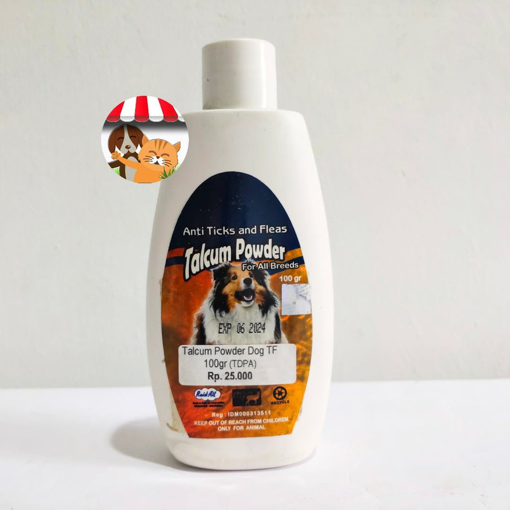 Raid All Sanitiser Dog Talcum Powder - Anti Ticks and Fleas - Bedak Anjing