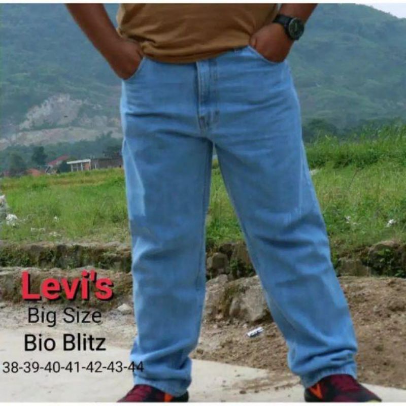 Celana Jeans Pria Big Size Jumbo ukuran 38 sampai 50 model standar