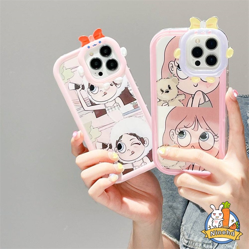 Soft Case Pelindung Bahan Silikon TPU Lensa 3D Shockproof Untuk iPhone 14 13 12 11 Pro Max X Xr Xs Max 7 8 6 6s Plus SE 2020