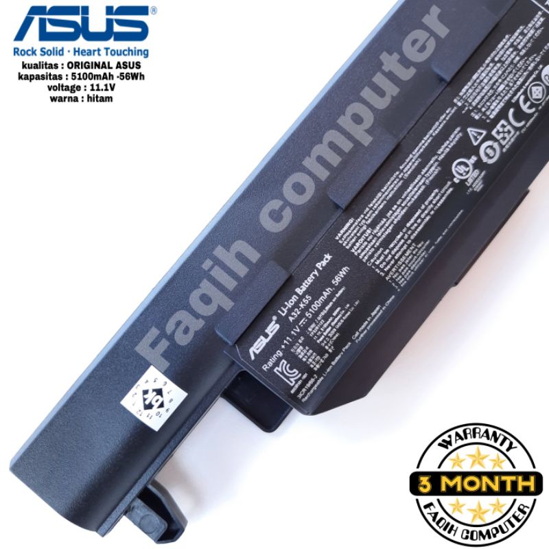 Baterai Batre Original Laptop Asus X45 X45A X45C X45V X45VD X55A X55U X45DR A32-K55 A41-K55