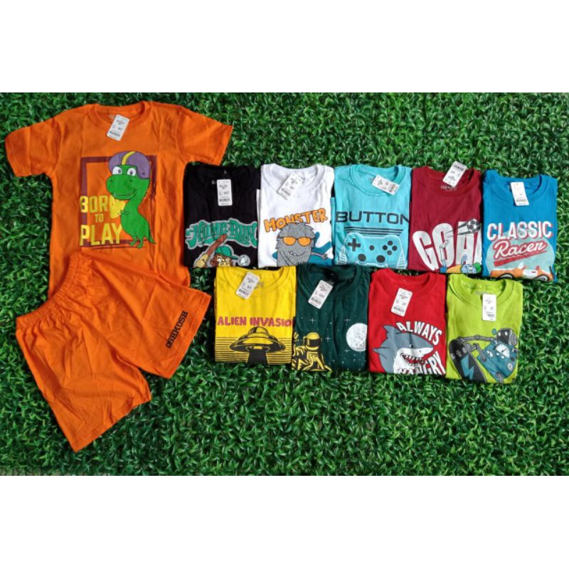 setelan kaos anak premium