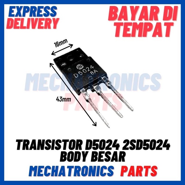 [SMC-9162] TRANSISTOR D5024 2SD5024 BODY BESAR