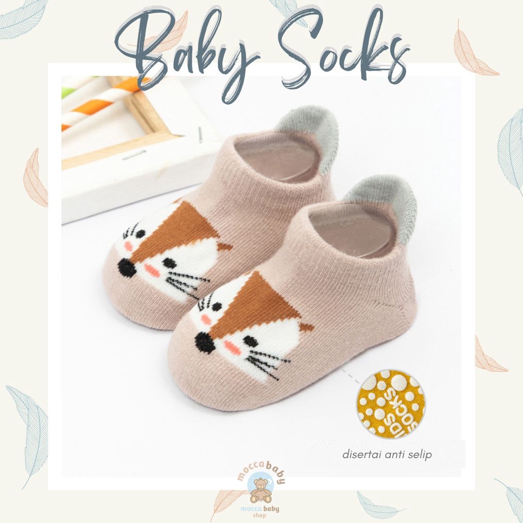 MBSS - Kaos Kaki Bayi Anak Laki Laki Perempuan Import Berkualitas newborn - 12 Bulan / ELLIFORE