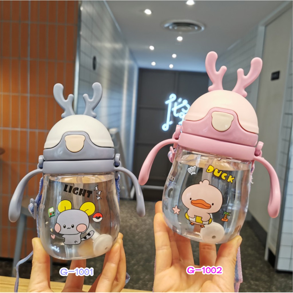 [SmallBell SHOP]BOTOL JERAMI ANAK / Botol Minum Bayi Sedotan Lucu Anak / Botol Kartun /Botol Minum Anak/Karakter Rabbit Bear Tutup Clip / Import / Botol Minum Bayi Gelas Anak Balita Training Cup Baby Viral