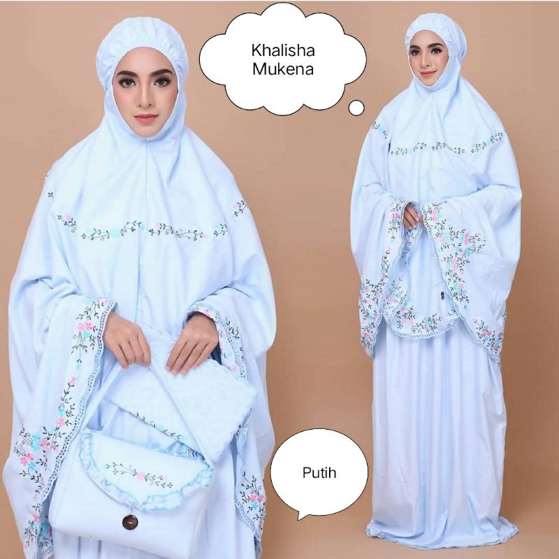 MUKENA Telekung Raudah DEWASA Katun VISCOSE PREMIUM MEWAH  Set tas sejadah