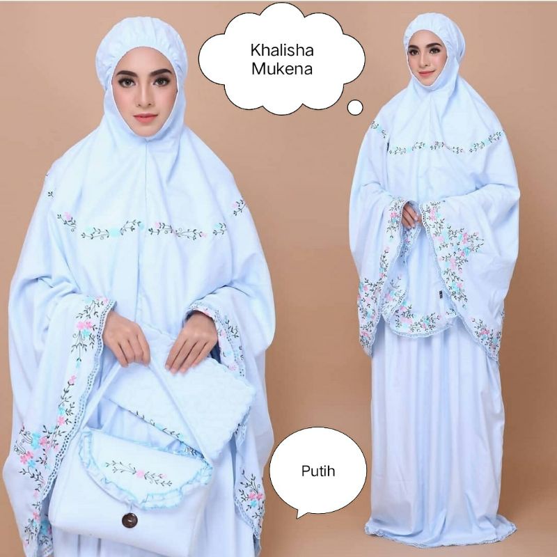 MUKENA Telekung Raudah DEWASA Katun VISCOSE PREMIUM MEWAH  Set tas sejadah