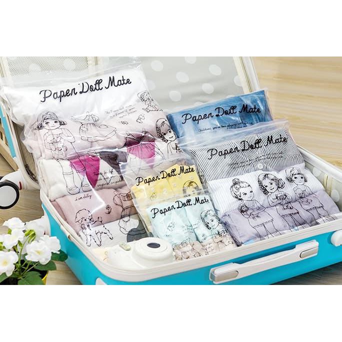 

SET KANTONG PLASTIK TRAVEL DENGAN RITSLETING "PAPER DOLE MATE" (ISI 8) GRATIS ONGKIR