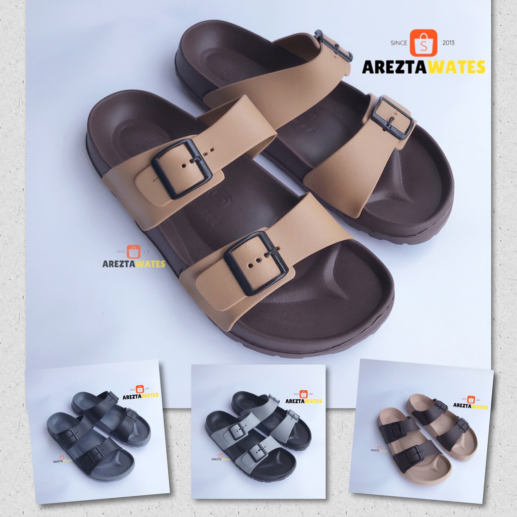 Sandal selop karet pria porto 1029M