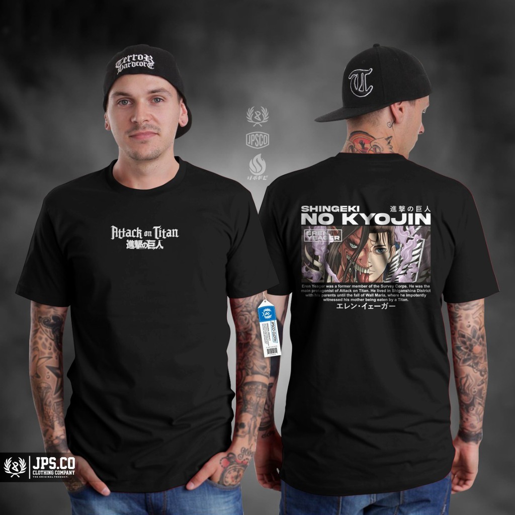 KAOS ANIME ATTACK ON TITAN SHINGEKI NO KYOJON PASUKAN PENGINTAI BAJU ANIME