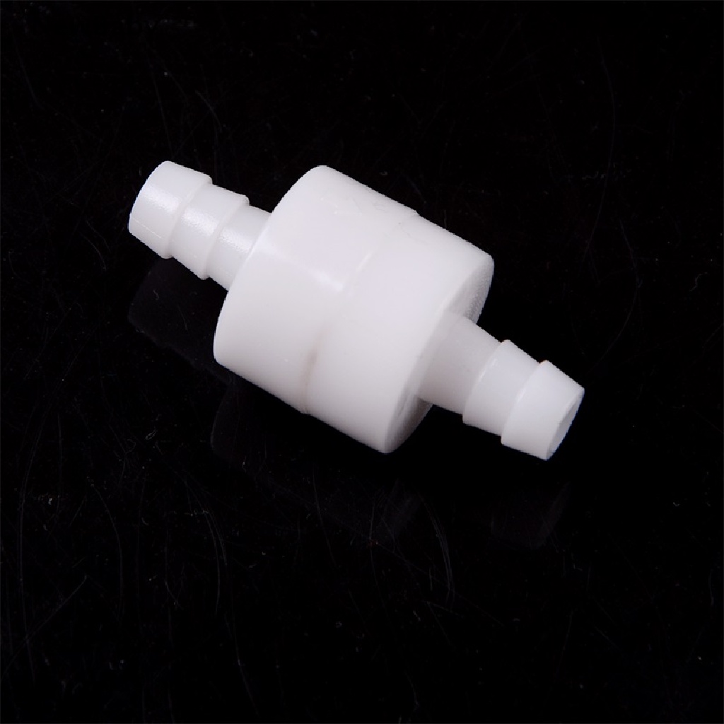 NewBaby 8mm 1/4&quot; White Plastic One Way Inline Check Valve For Fuel Diesel Gas Liquid Air  ID