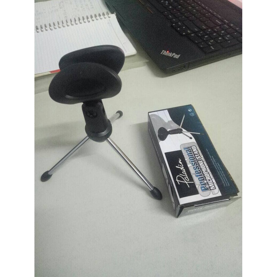 stand mic meja tripod cocok buat youtubers import best seller recomend