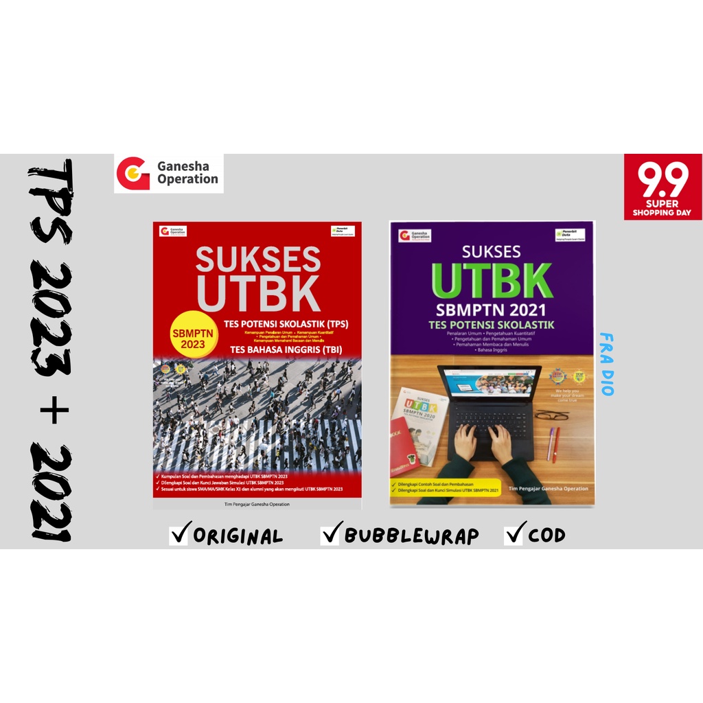 TERMURAH BUKU TPS 2023 + TPS 2021 GANESHA OPERATION | TES POTENSI SKOLASTIK | BUKU SAKTI BIMBEL GO