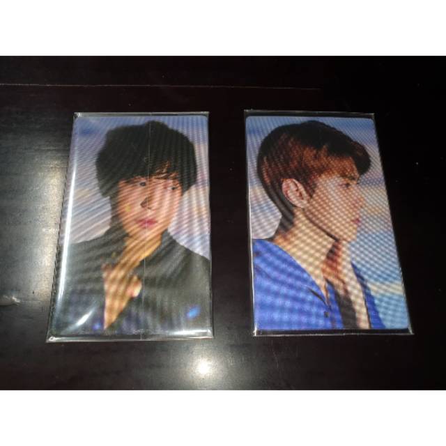 PHOTICARD EXO SEHUN CHANYEOL LENTICULAR 11 ST SEASON GREETING 2019