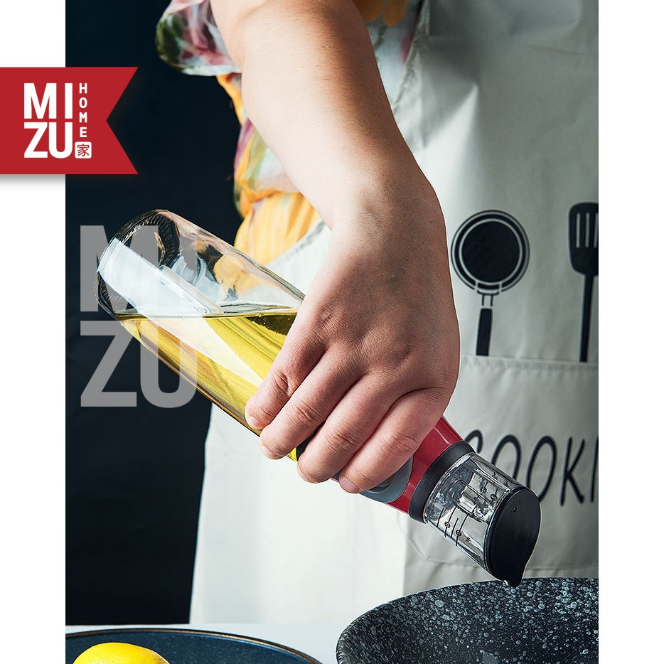 MIZU OLPRESSE 500ML Botol Minyak Goreng Takaran Pompa Vinegar Oil Dispenser-2
