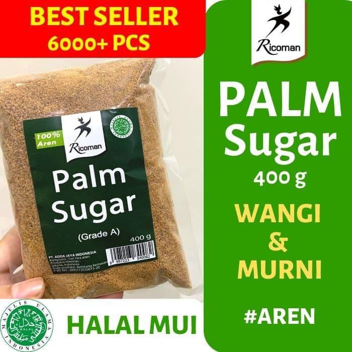 

RICOMAN Palm Sugar (Gula aren / gula palem) 400 g BERKUALITAS