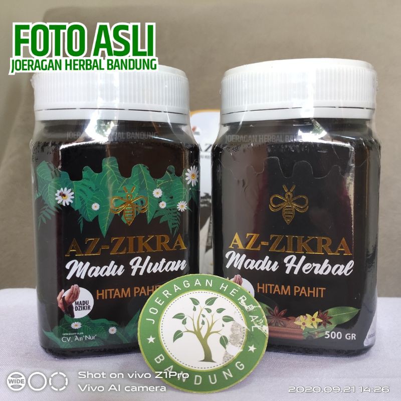 Madu Azzikra Az-zikra 500gr Azikra Hitam Pahit 500 gram Asli Hutan dan