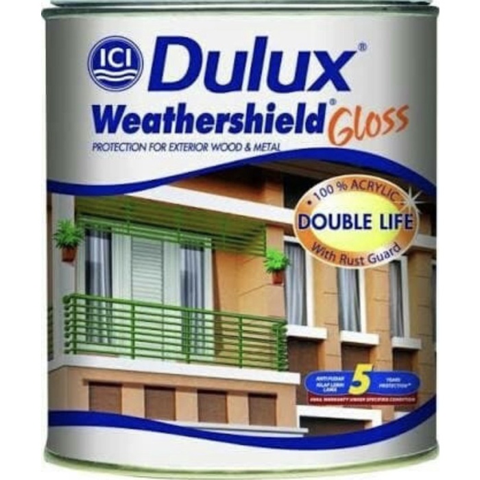Dulux weathershield gloss 1liter warna standart