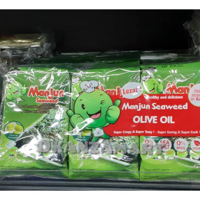 

Manjun Seaweed Dua Varian Isi 3X4gr