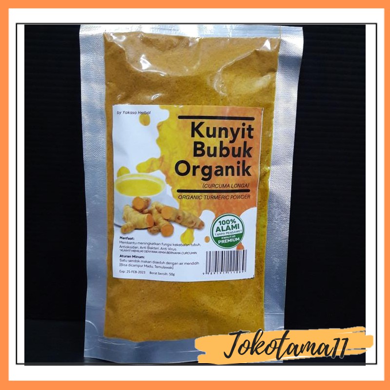 

KUNYIT BUBUK ORGANIK (CURCUMA LONGA) / ORGANIC TUMERIC POWDER 50 GR