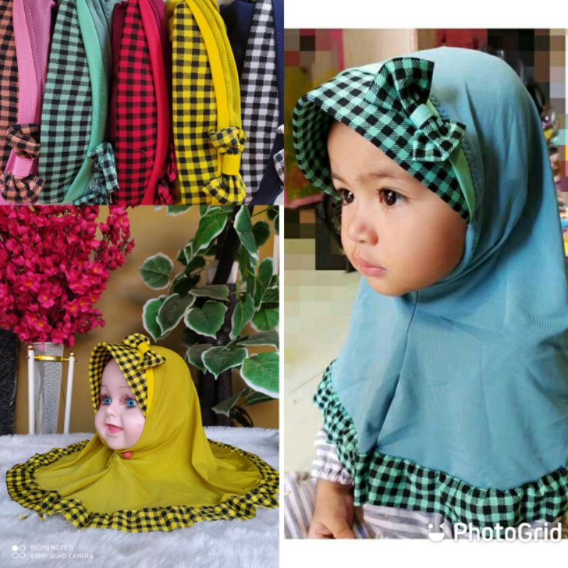 Jilbab ninja jasmine bandana anak bayi ciput baby mutiara