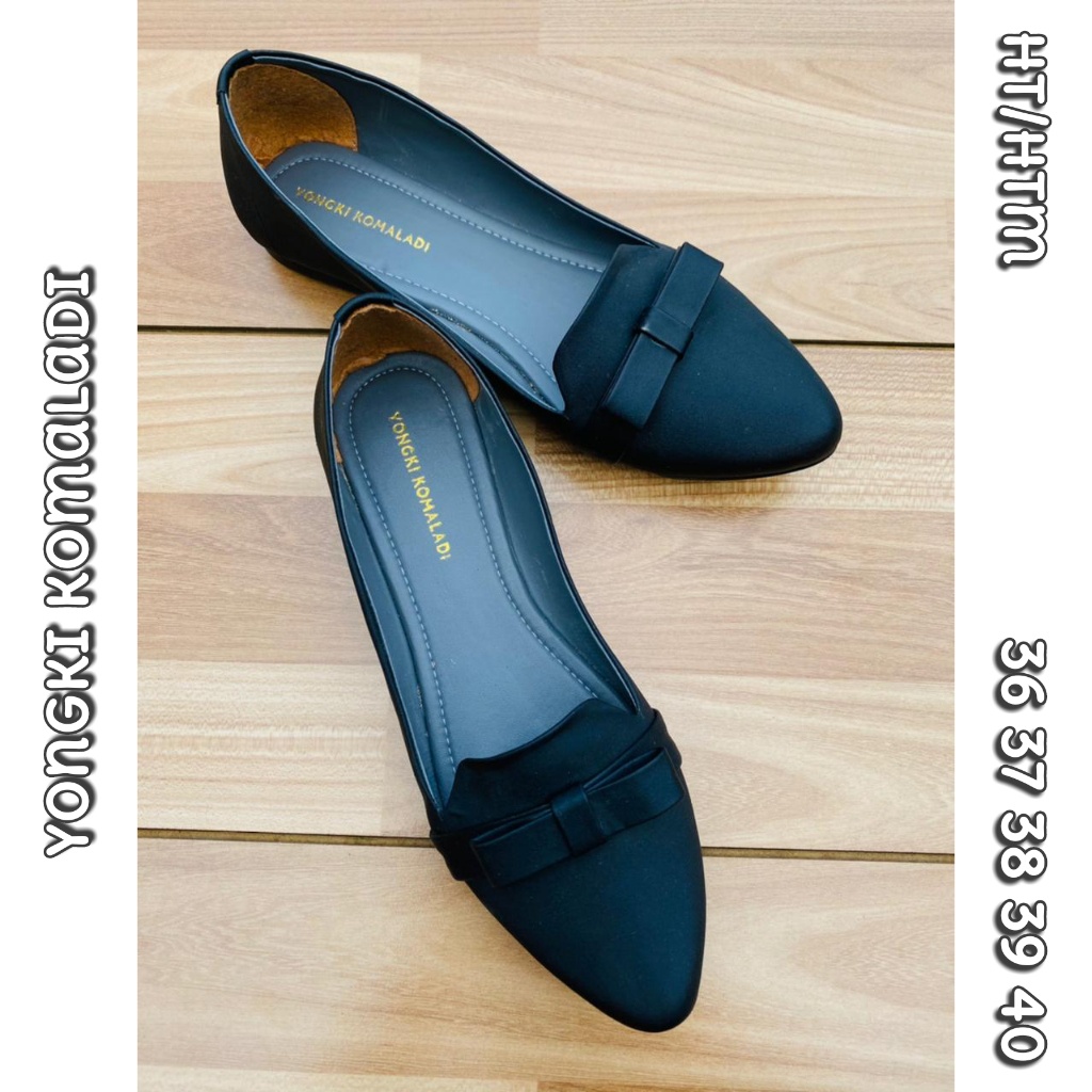 flat shoes hitam HT/HTM