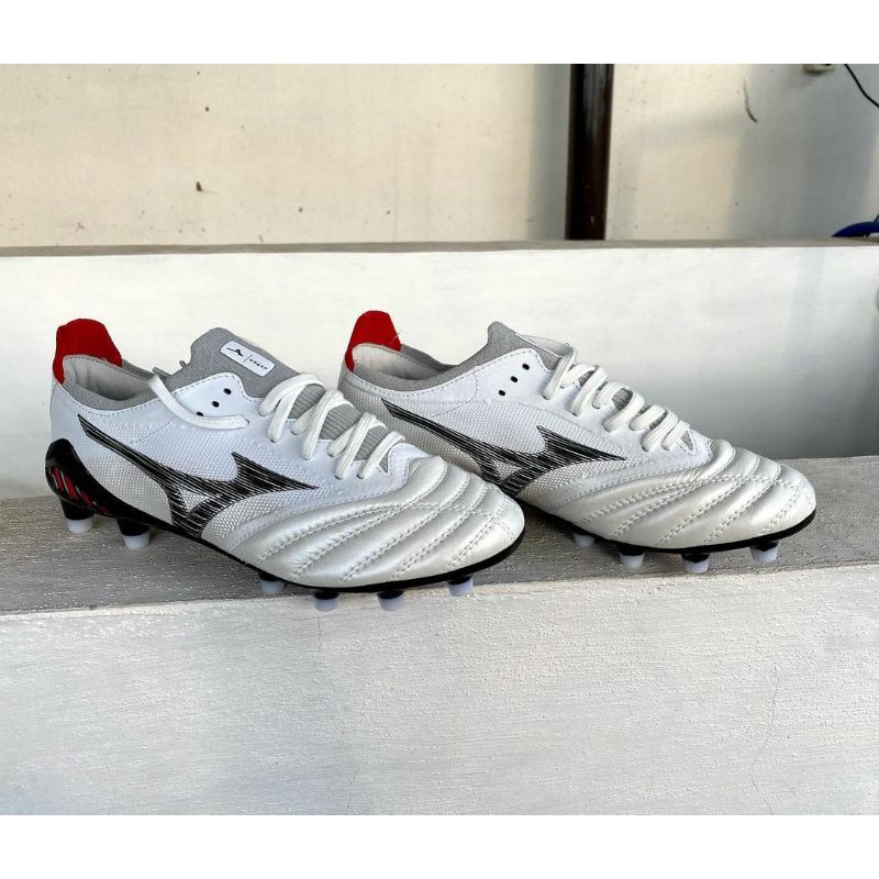 Sepatu Sepak Bola Mizuno Morelia Neo III Beta White Red BNIB