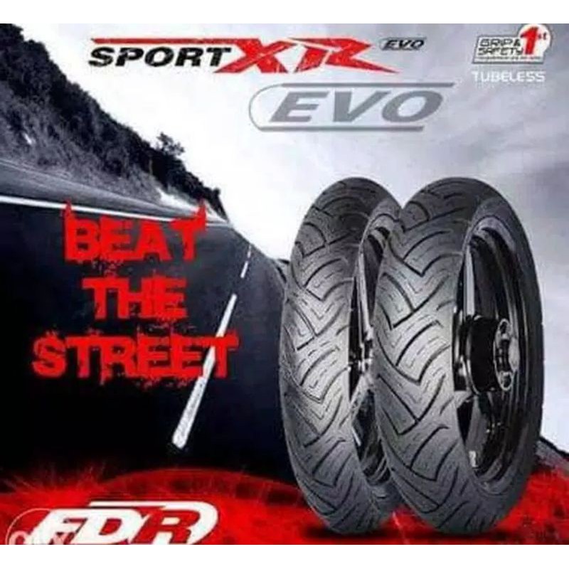 Ban tubles fdr sport xr evo ring 17 series 80/80 - 90/80 - 100/80 )ring 17 free pentil