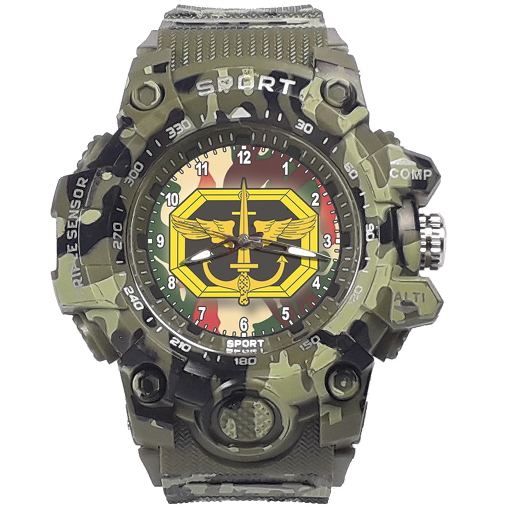 {Istimewa} Jam Tangan KOPASUS (TNI) -Hijau Army Water Resistant