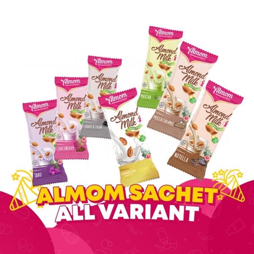 [SACHET] ALMOM Susu Almond Milk Pelancar ASI | Untuk Ibu Hamil di Atas Usia 6 Bulan Hingga Menyusui Sebagai Pelancar ASI