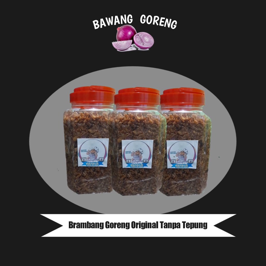 

Bawang Merah Goreng Asli Brambang Goreng Original Tanpa Tepung Enak Murah - 500 gr