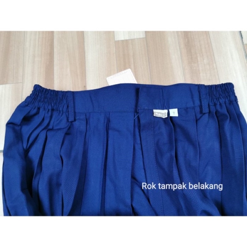 Rok Pramuka Plisir pendek Karet pinggang kantong samping 1-12 Litton / Seragam coklat plisket