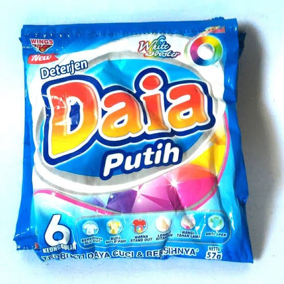 

Daia Bubuk Detergent Putih 50/55g