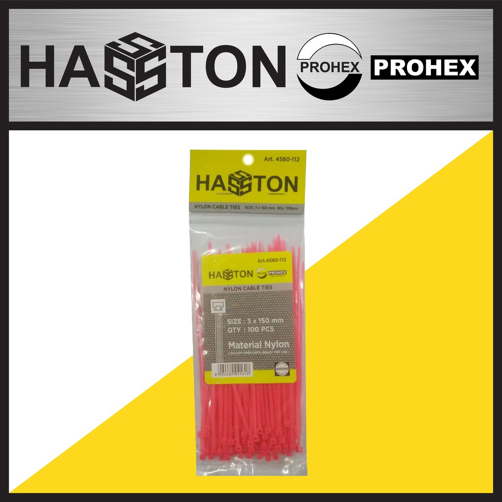 

HASSTON Cable Tie 3x150 Pink (4580-112)