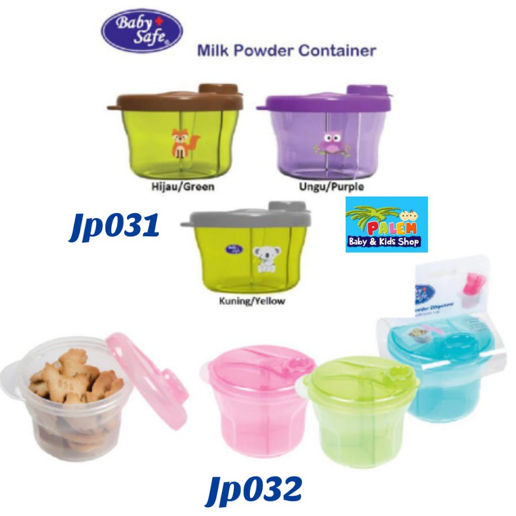 Baby Safe Milk Powder Container Tempat Susu Bubuk Bayi Sekat JP031 dan JP032