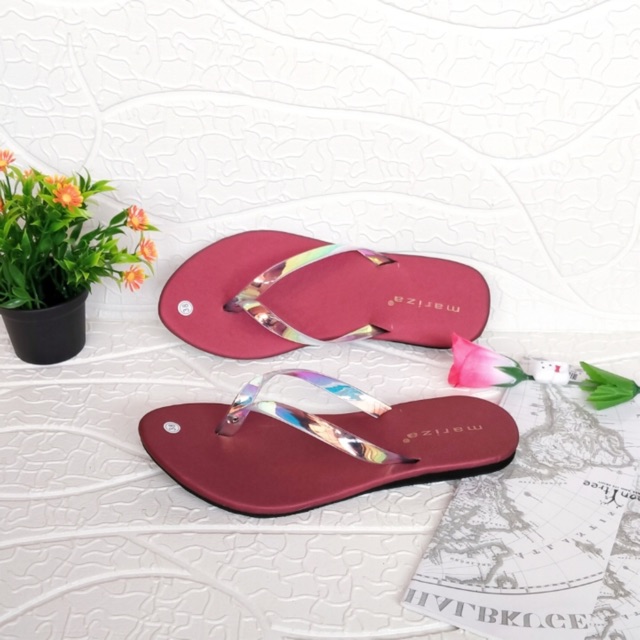 Sandal Wanita Japit Jelly Pelangi M01