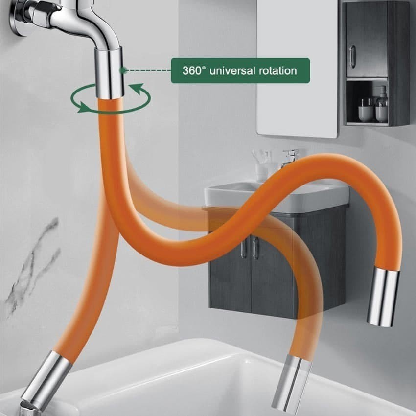 Flexible water tap extention